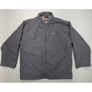 Vintage 90s Nike Jacket Womens L Fleece Lined‎ Pockets Embroidered Limited Use